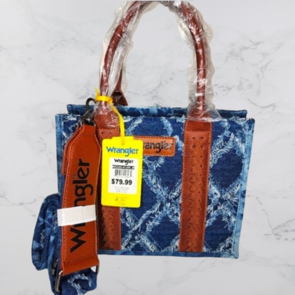 WRANGLER DENIM MINI TOTE W/CROSSBODY